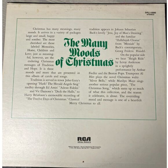 The Many Moods of Christmas vinyl - Picture 2 of 5